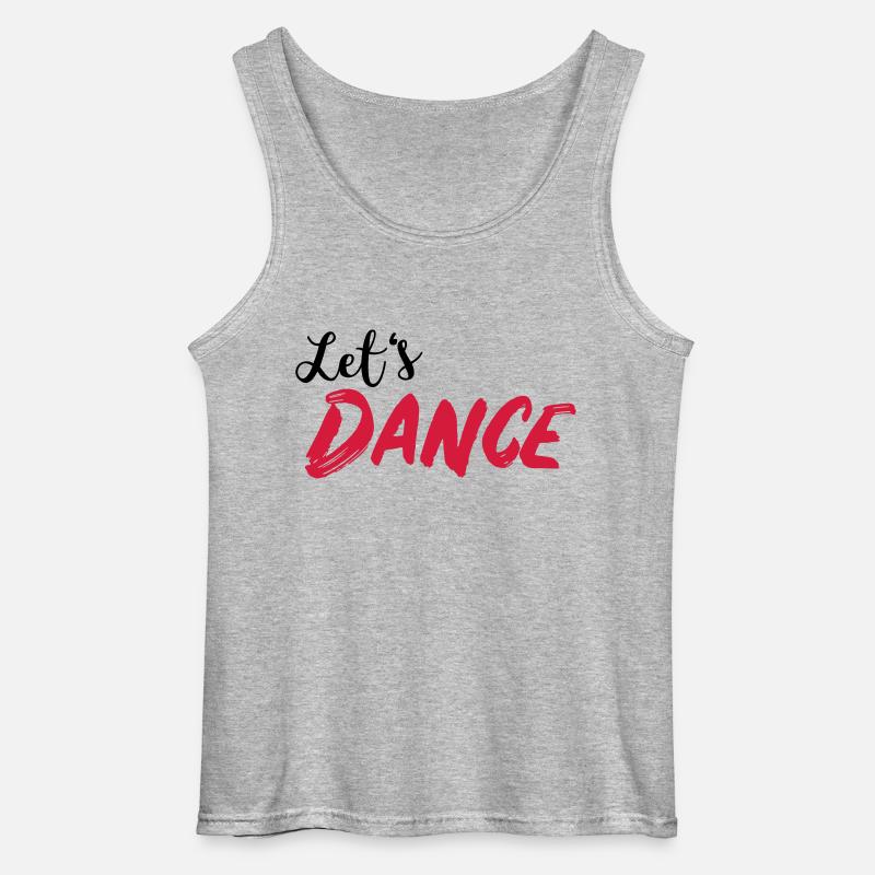 Let's DANCE - Lass uns tanzen - Gildan Männer Tank Top - Grau meliert