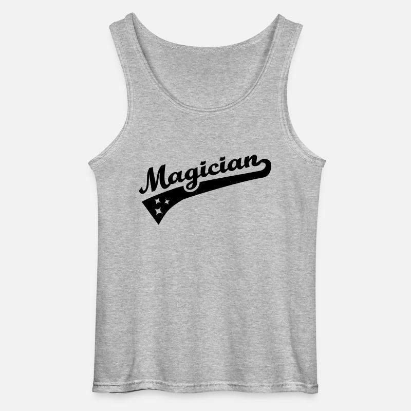 Zauberer - Gildan Männer Tank Top - Grau meliert