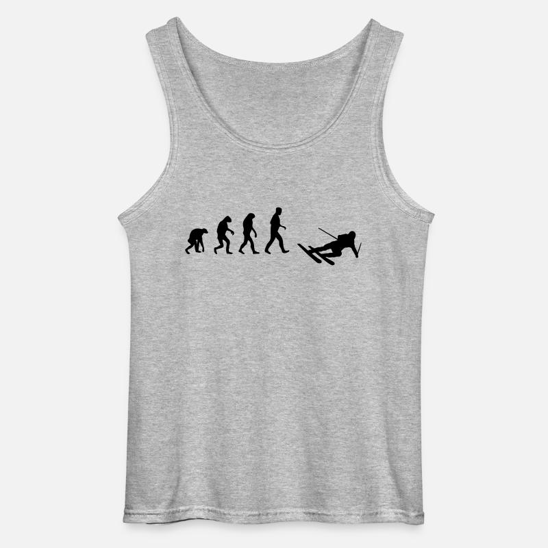 ski evolution - Gildan Men’s Tank Top - sports grey