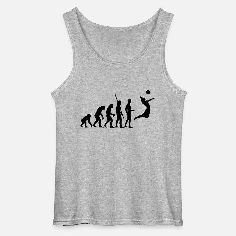 evolution_volleyball_1c - Gildan Männer Tank Top - Grau meliert