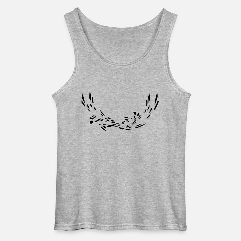 Abstraktes Muster - Gildan Männer Tank Top - Grau meliert