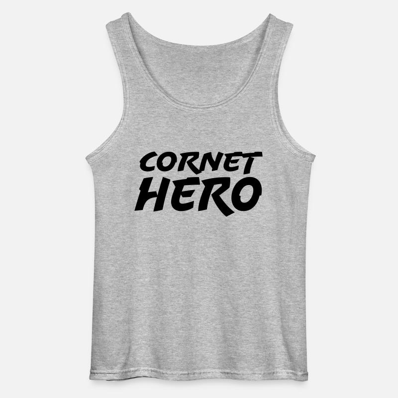 Cornet Hero - Gildan Männer Tank Top - Grau meliert