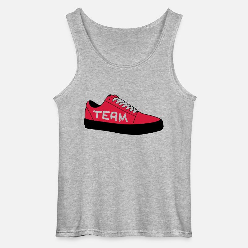 sneaker__team - Gildan Männer Tank Top - Grau meliert
