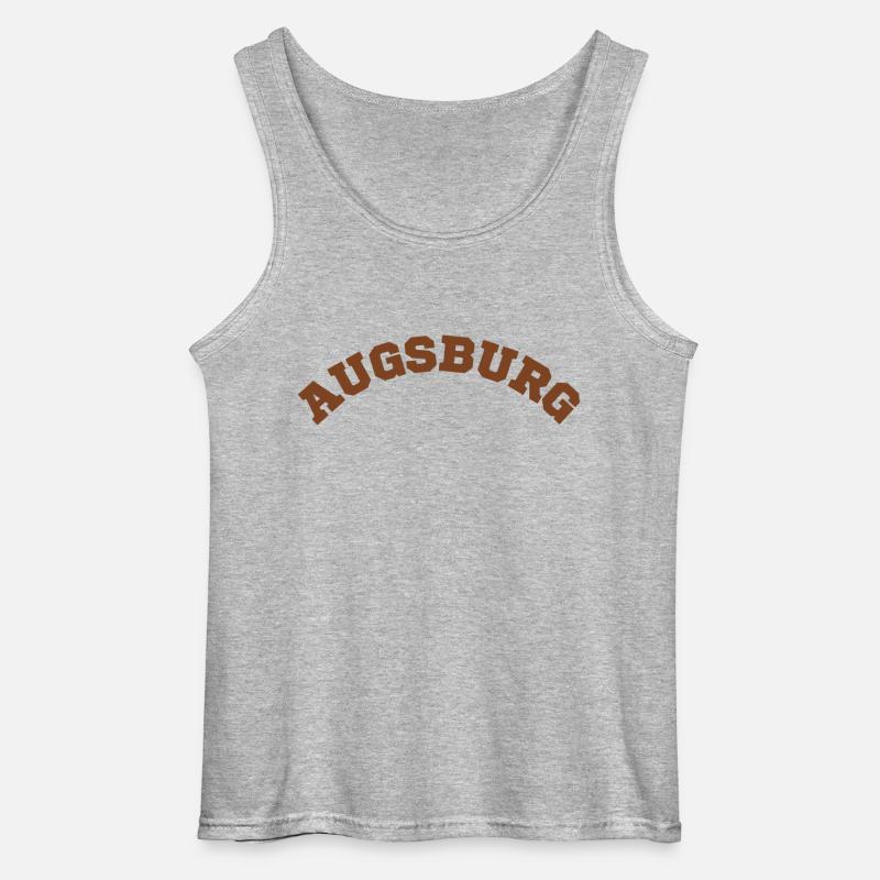 Augsburg - Gildan Männer Tank Top - Grau meliert