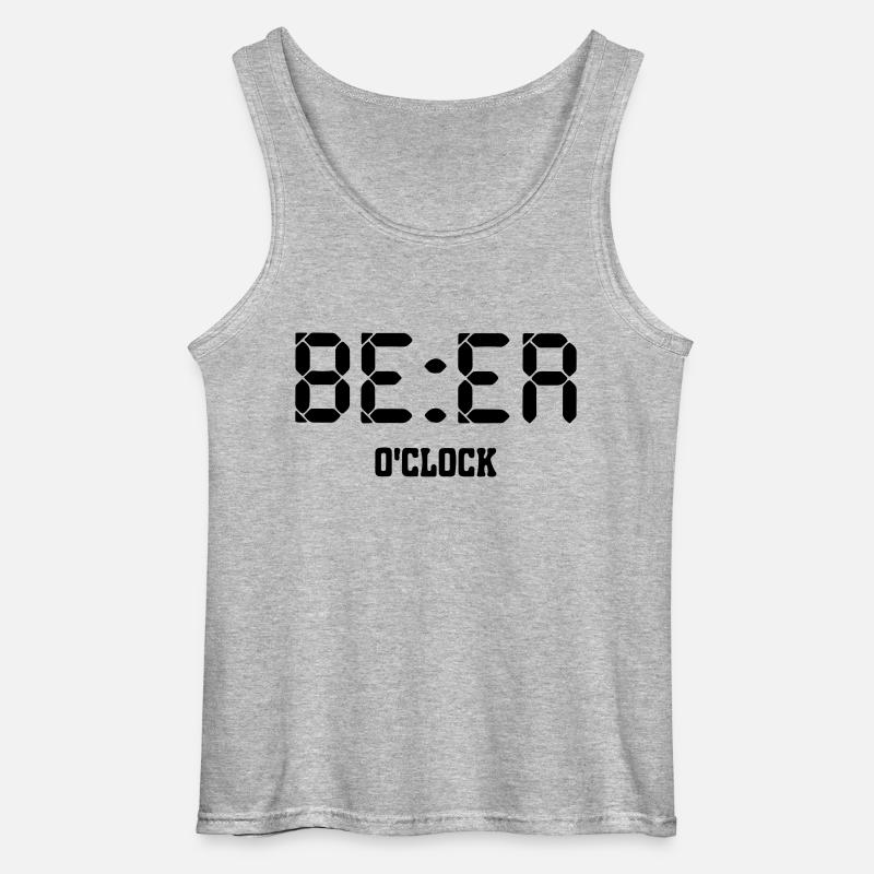 Bierzeit - Gildan Männer Tank Top - Grau meliert