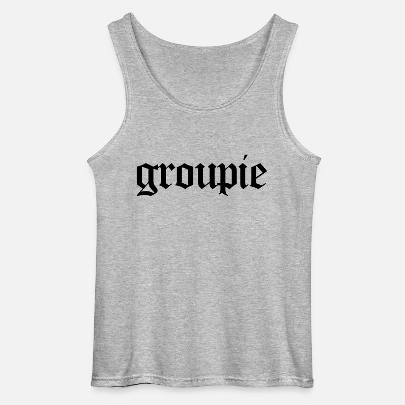 Groupie - Gildan Männer Tank Top - Grau meliert