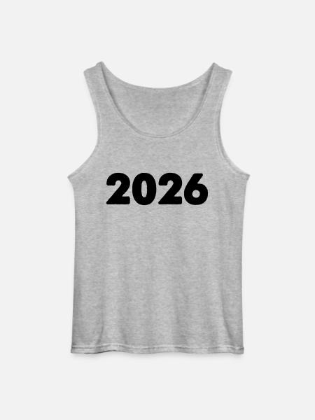2026 - Gildan Männer Tank Top - Grau meliert