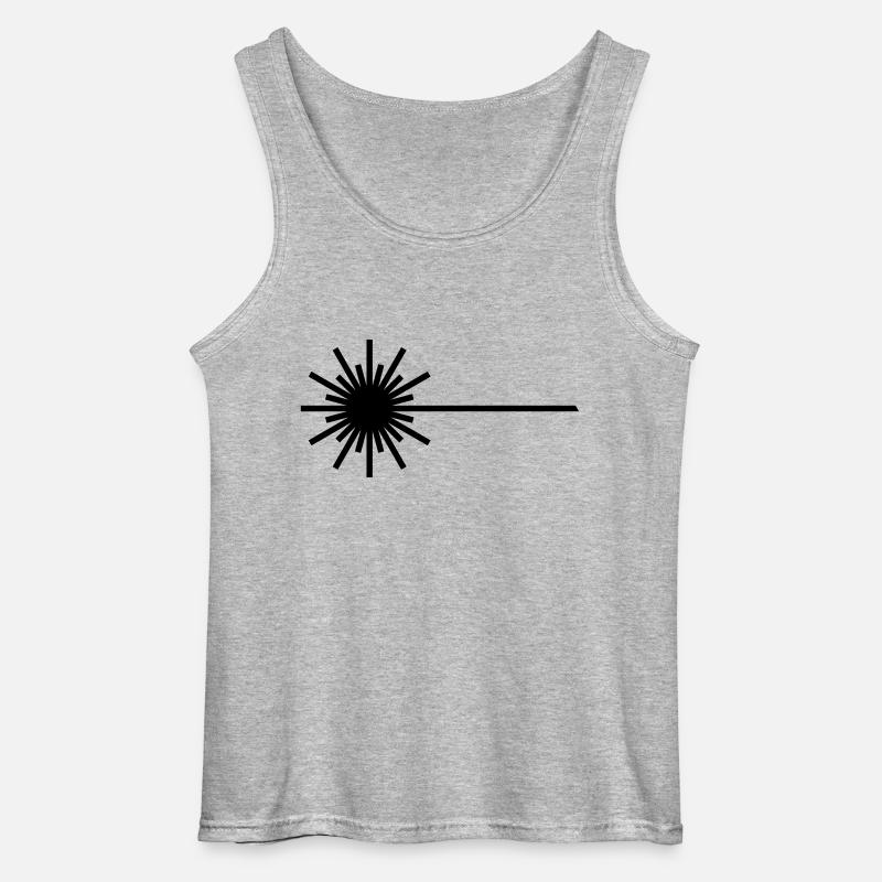 laser_2 - Gildan Männer Tank Top - Grau meliert