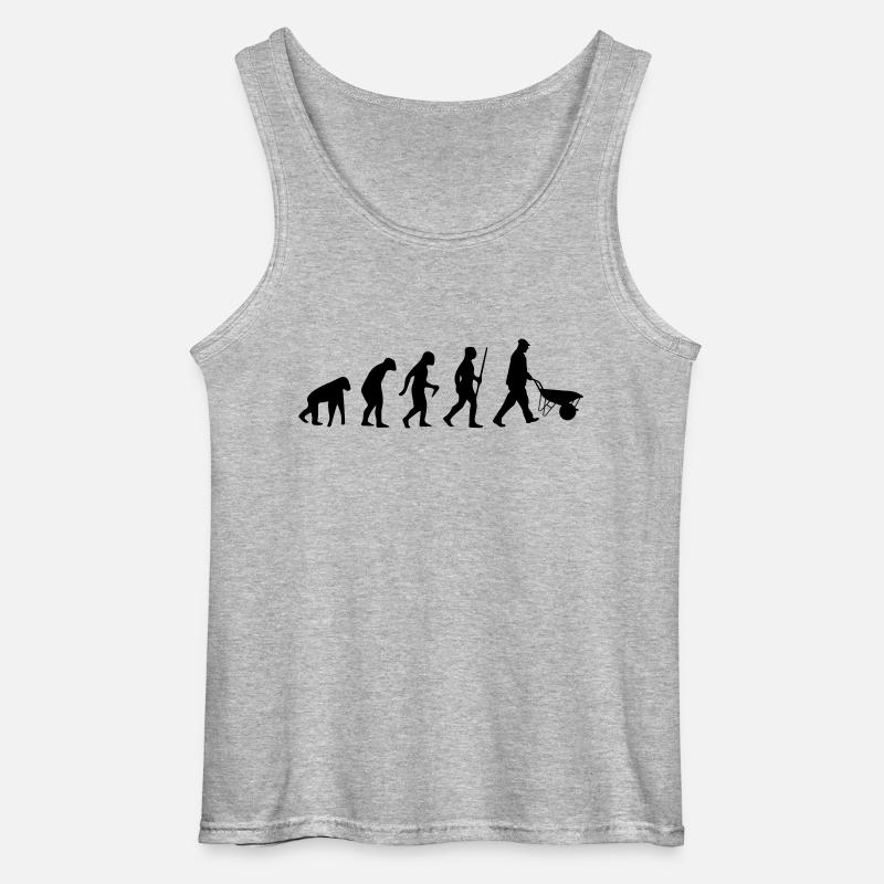 HANDWERKER EVOLUTION (BAUSTELLEN SHIRT) - Gildan Männer Tank Top - Grau meliert