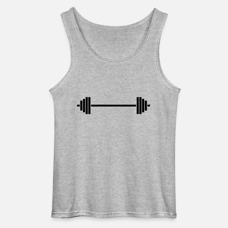 Langhantel - Gildan Männer Tank Top - Grau meliert