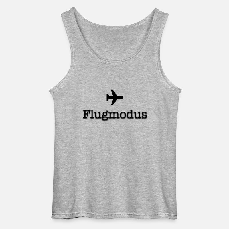 Flugmodus - Gildan Männer Tank Top - Grau meliert