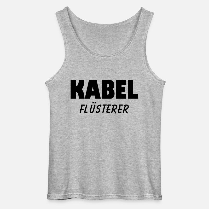 kabel flüsterer - Gildan Männer Tank Top - Grau meliert