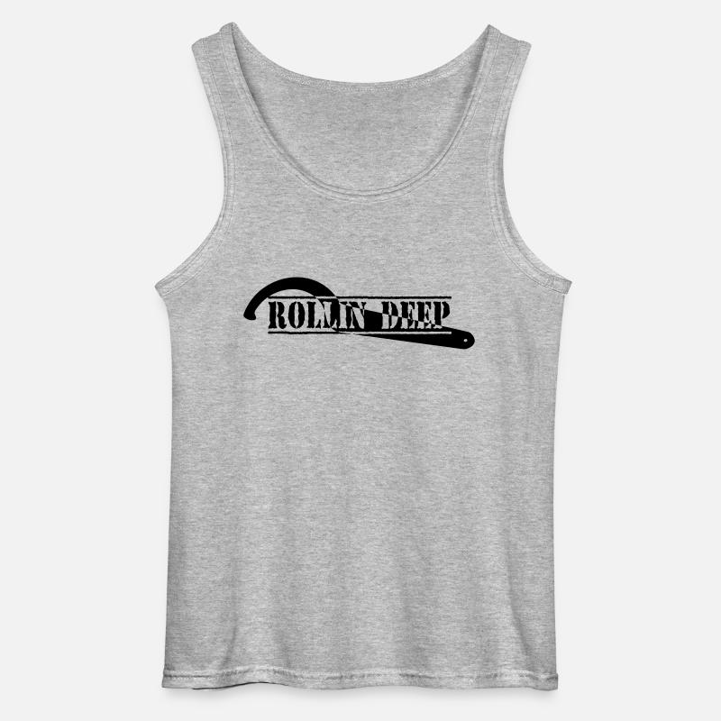 ROLLINDEEP - Gildan Männer Tank Top - Grau meliert