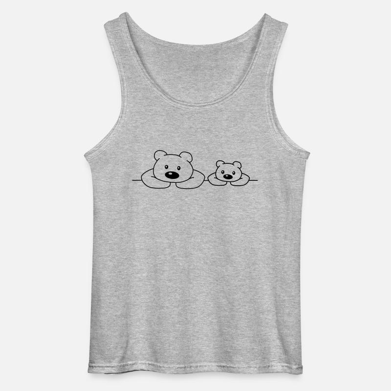 Teddys - Gildan Männer Tank Top - Grau meliert