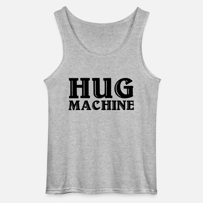 Hug Machine - Gildan Männer Tank Top - Grau meliert