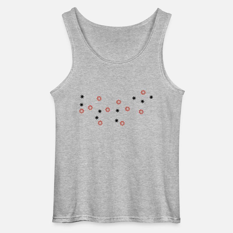 blümchen - Gildan Männer Tank Top - Grau meliert