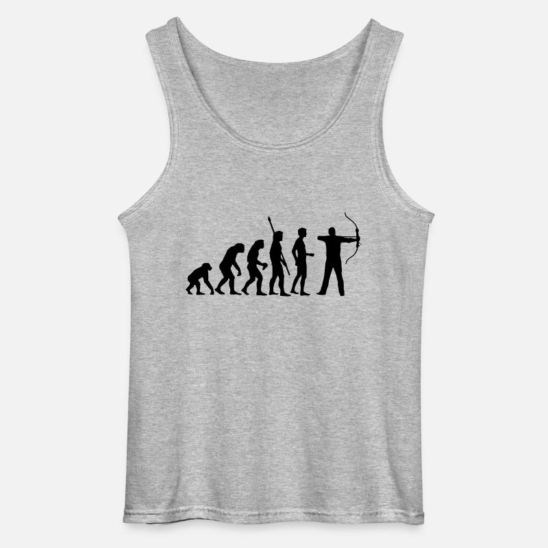 evolution_bogenschiessen - Gildan Men’s Tank Top - sports grey