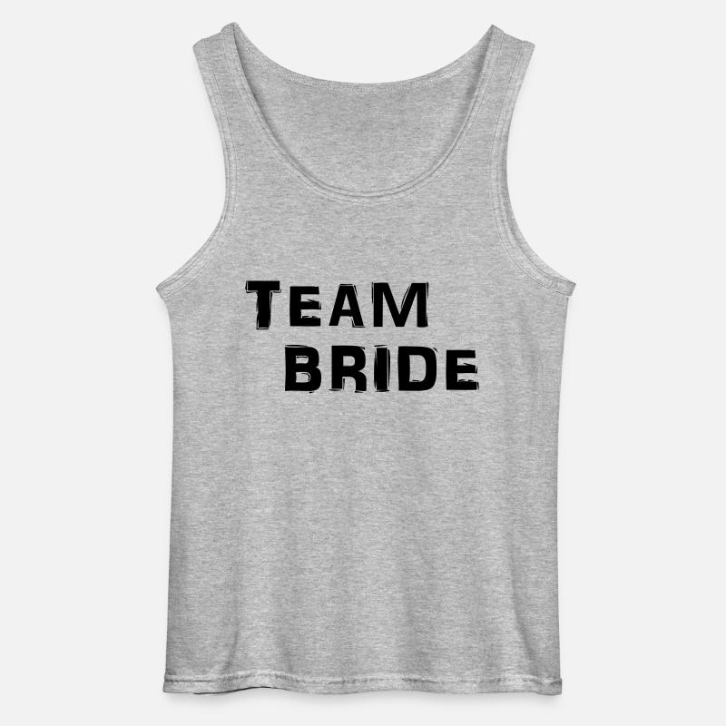 Team Bride - Gildan Männer Tank Top - Grau meliert