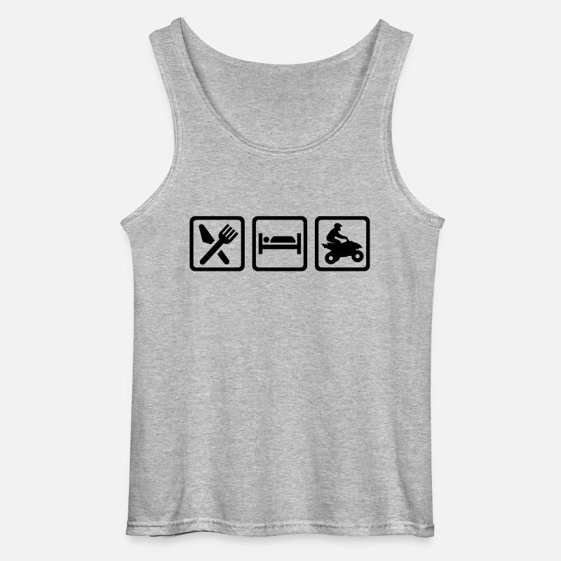 Quad - Gildan Männer Tank Top - Grau meliert