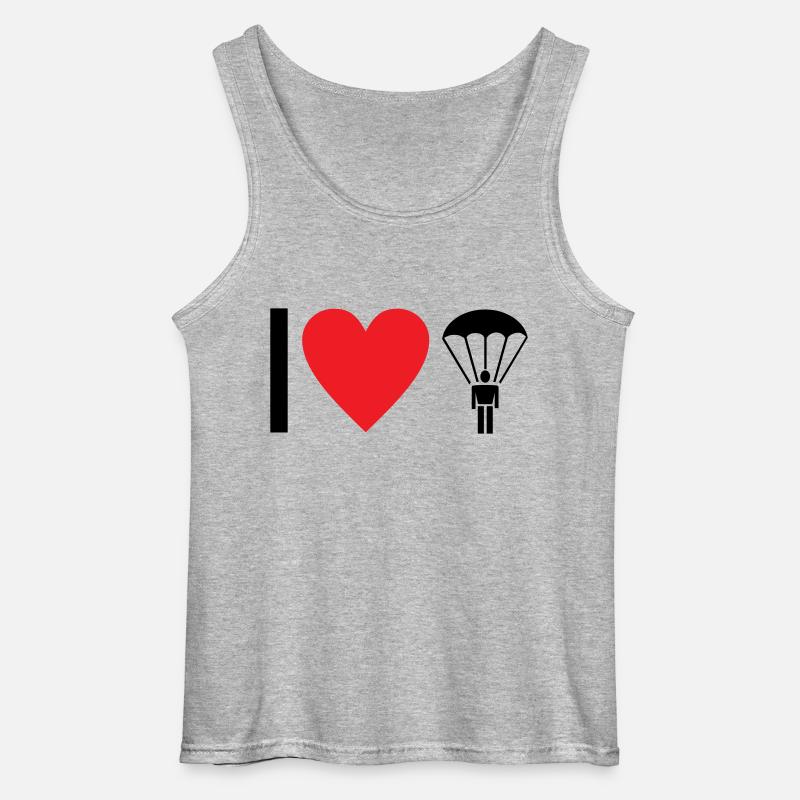 Fallschirm - Gildan Männer Tank Top - Grau meliert