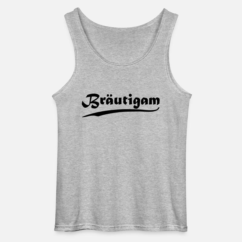 Bräutigam - Gildan Männer Tank Top - Grau meliert