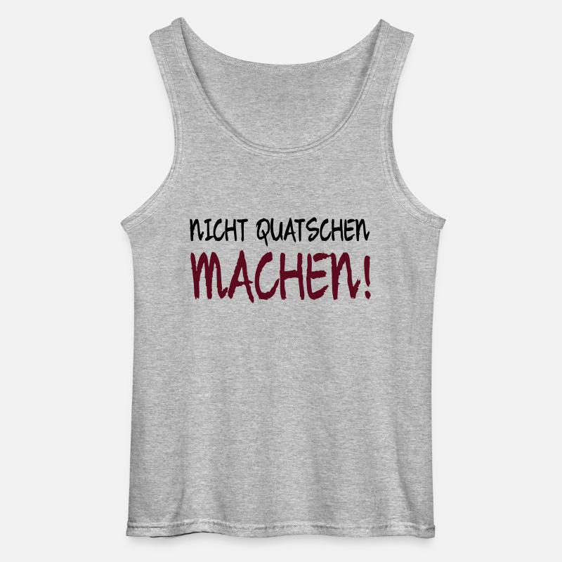 NICHT QUATSCHEN MACHEN! - Gildan Männer Tank Top - Grau meliert