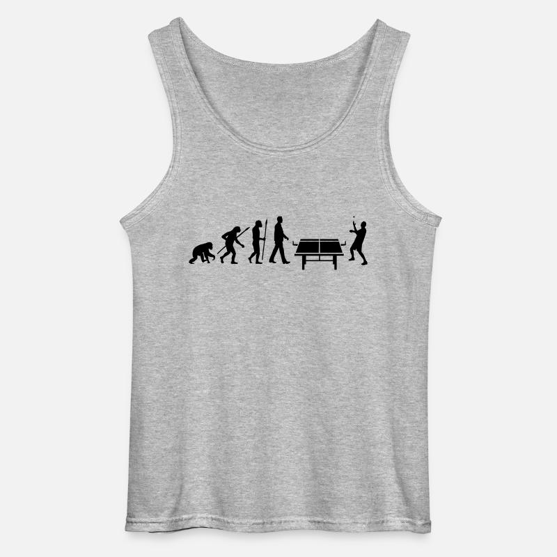 evolution_table_tennis_072012_b_1c - Gildan Männer Tank Top - Grau meliert
