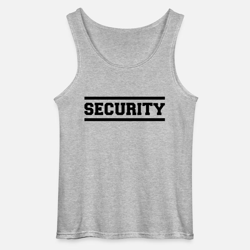 Security - Gildan Männer Tank Top - Grau meliert