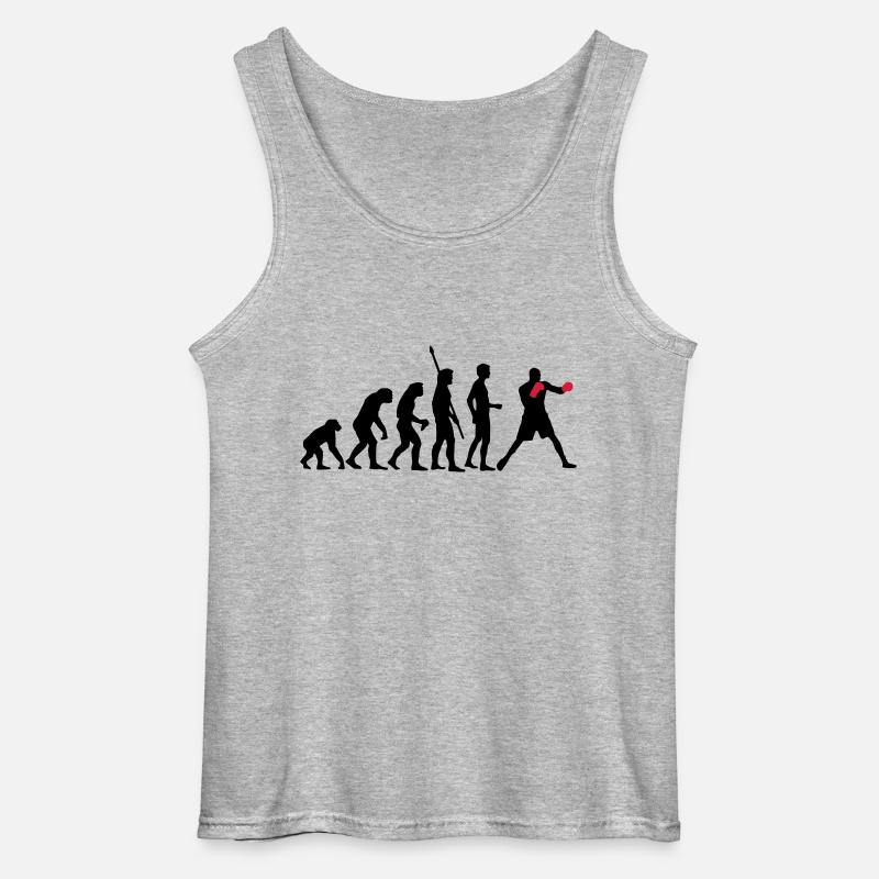 evolution_boxen_b_2c - Gildan Männer Tank Top - Grau meliert