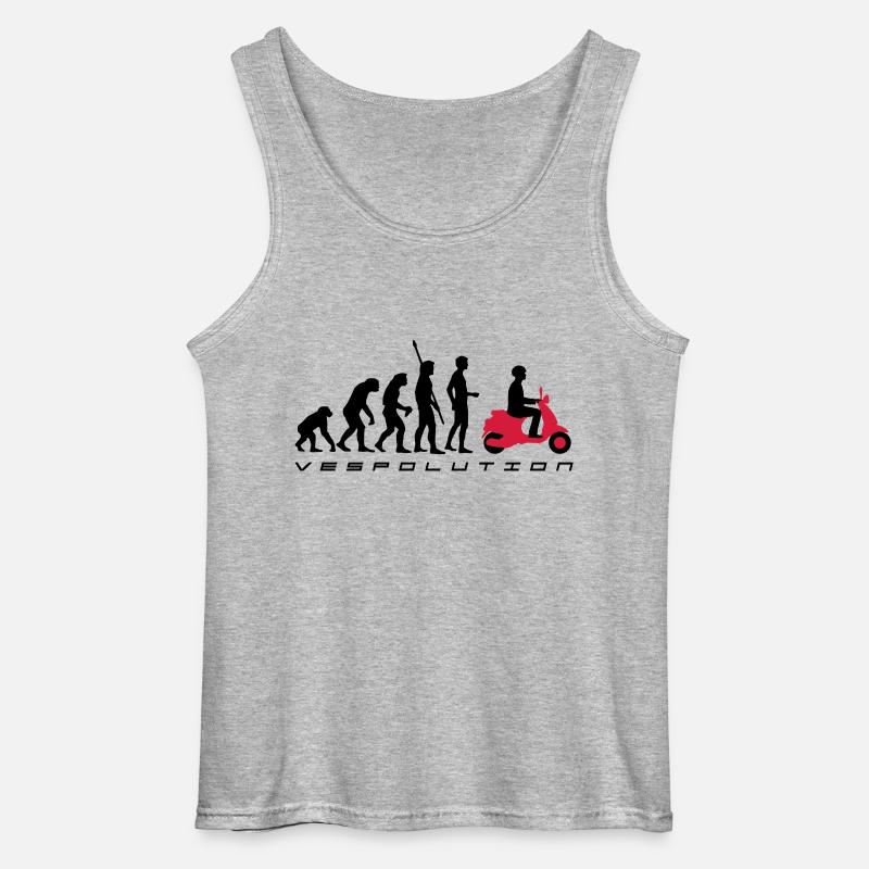 vespolution evolution__b_2c - Gildan Men’s Tank Top - sports grey