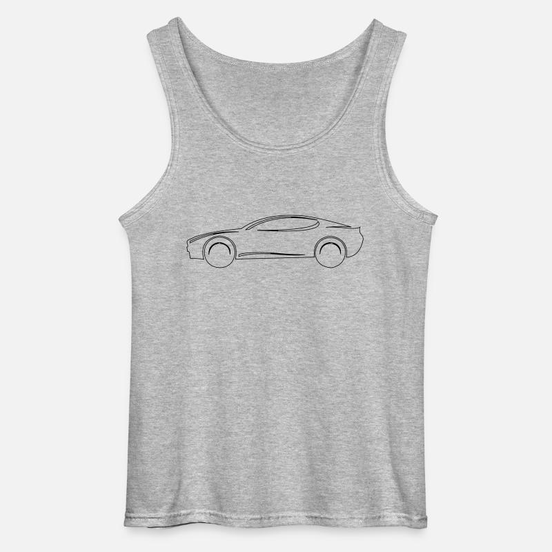 Auto - Gildan Männer Tank Top - Grau meliert