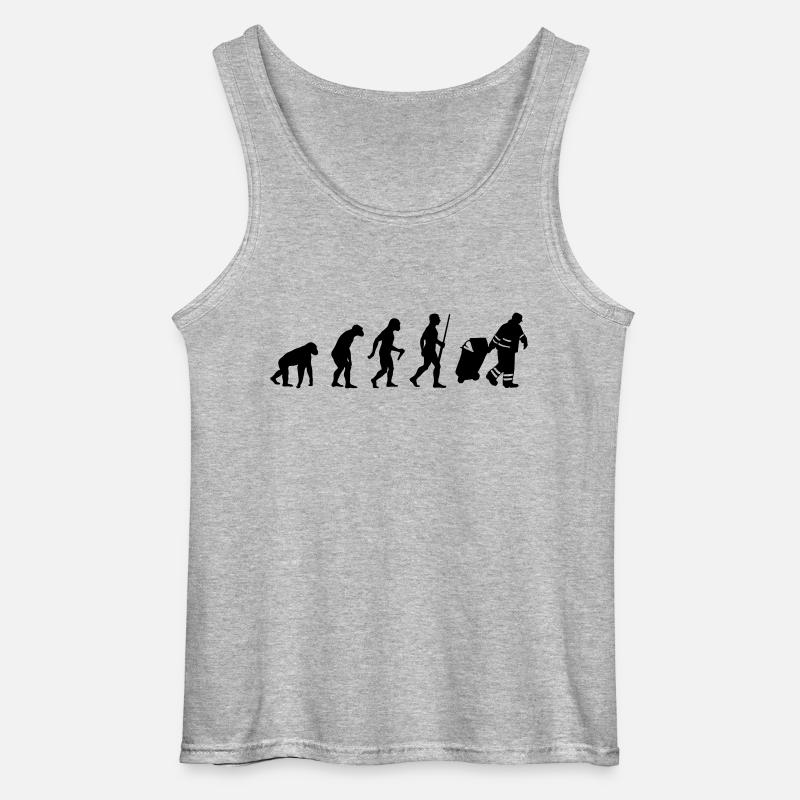 Garbage Man evolution - Débardeur Gildan Homme - gris chiné