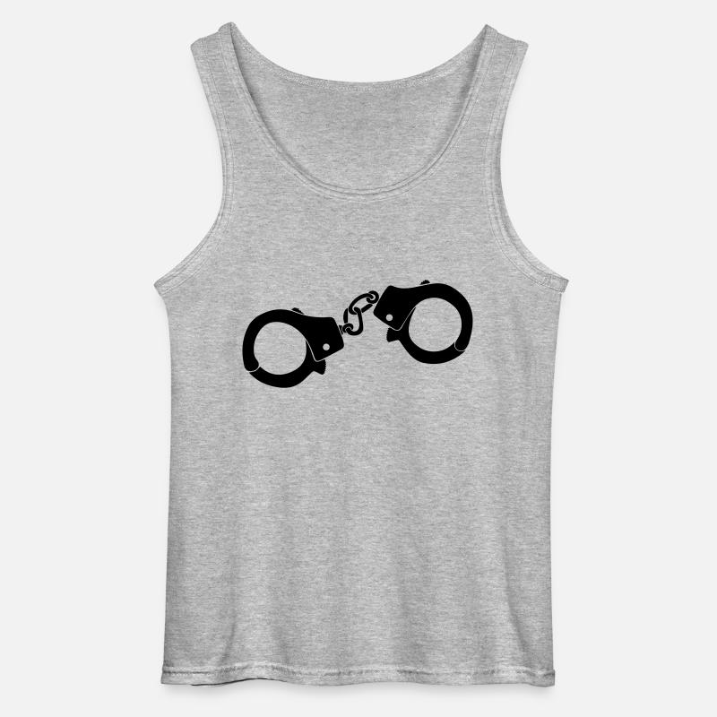 Handschellen - Gildan Männer Tank Top - Grau meliert