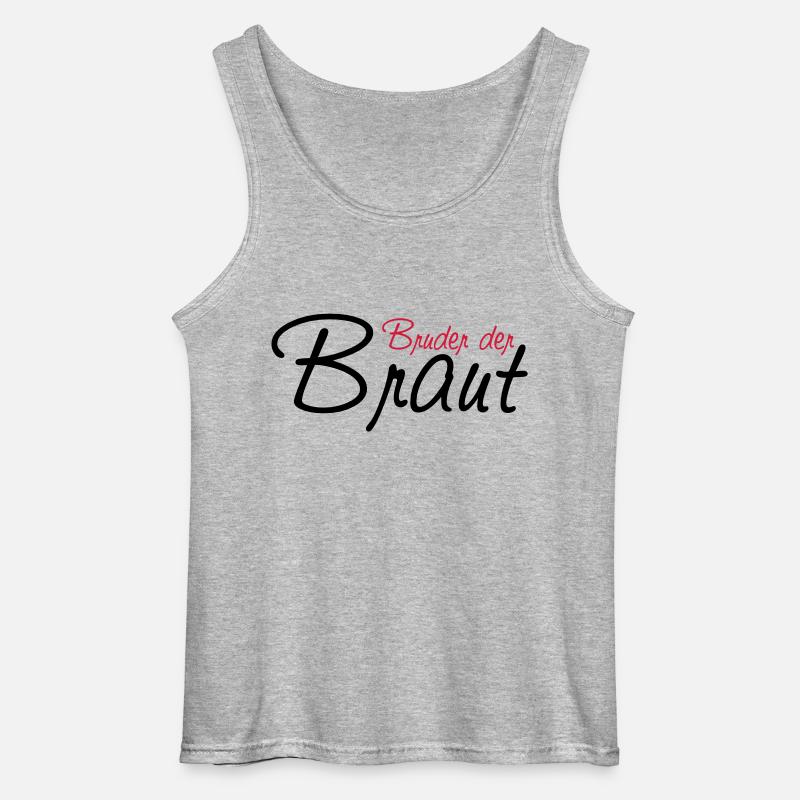 bruder_der_braut - Gildan Männer Tank Top - Grau meliert