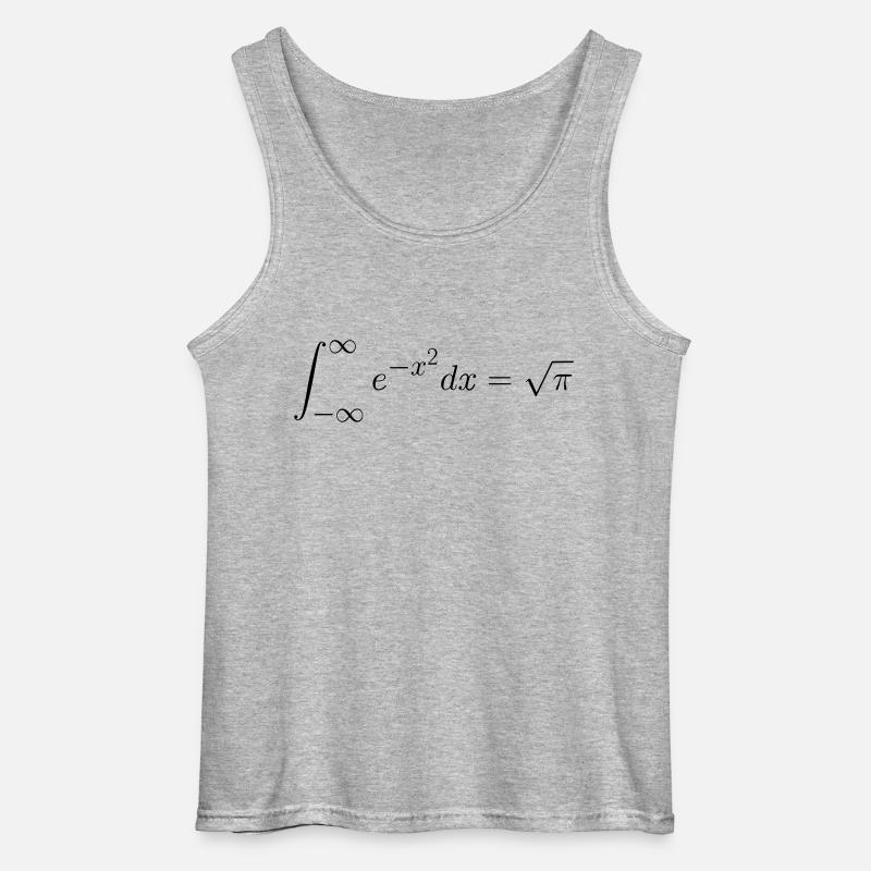 Gaußsches Integral Geschenk Idee - Gildan Männer Tank Top - Grau meliert