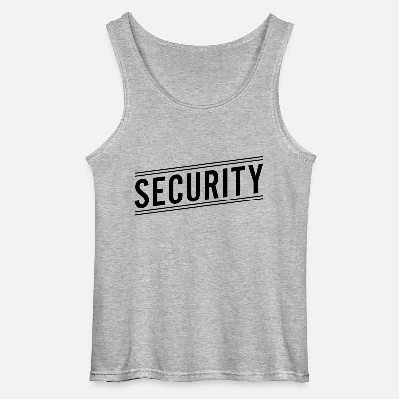 Security - Gildan Männer Tank Top - Grau meliert