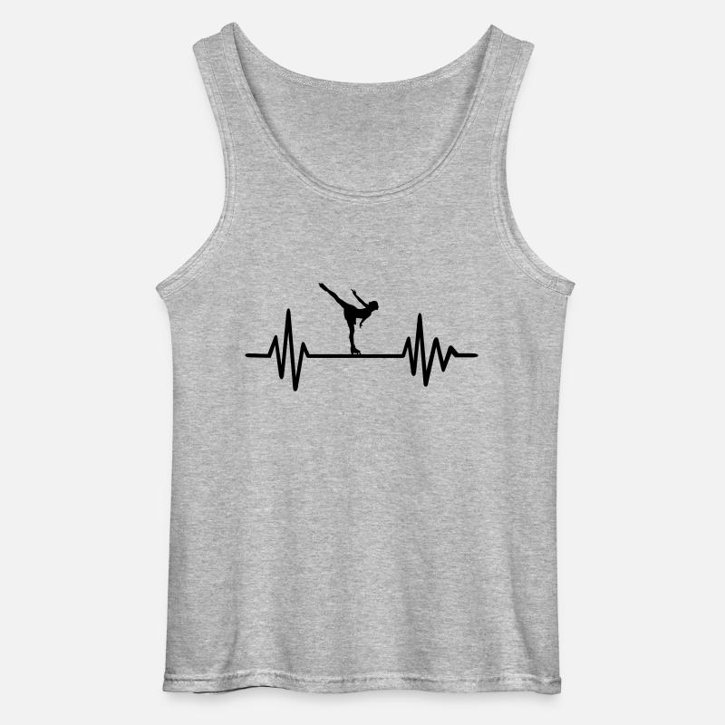 Eiskunstlauf - Gildan Männer Tank Top - Grau meliert