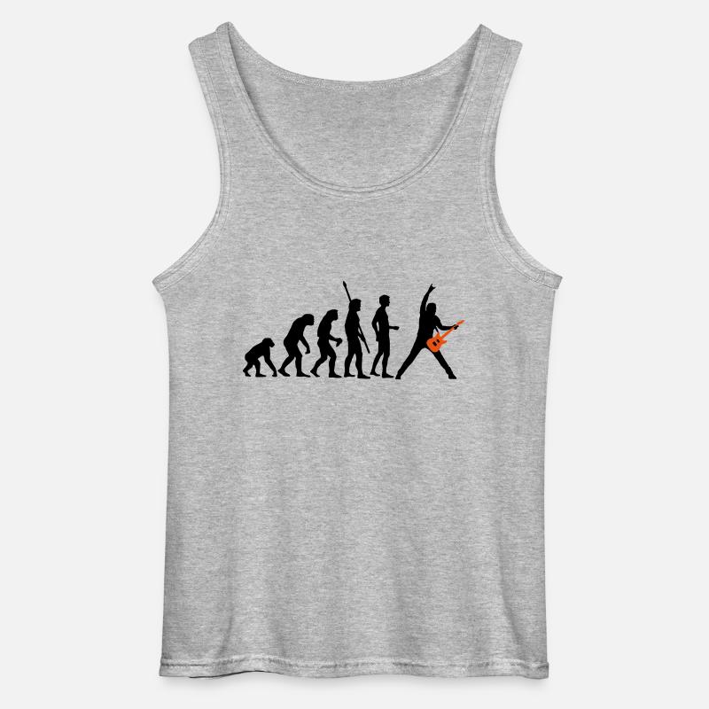 evolution_guitar_a_2c - Gildan Men’s Tank Top - sports grey