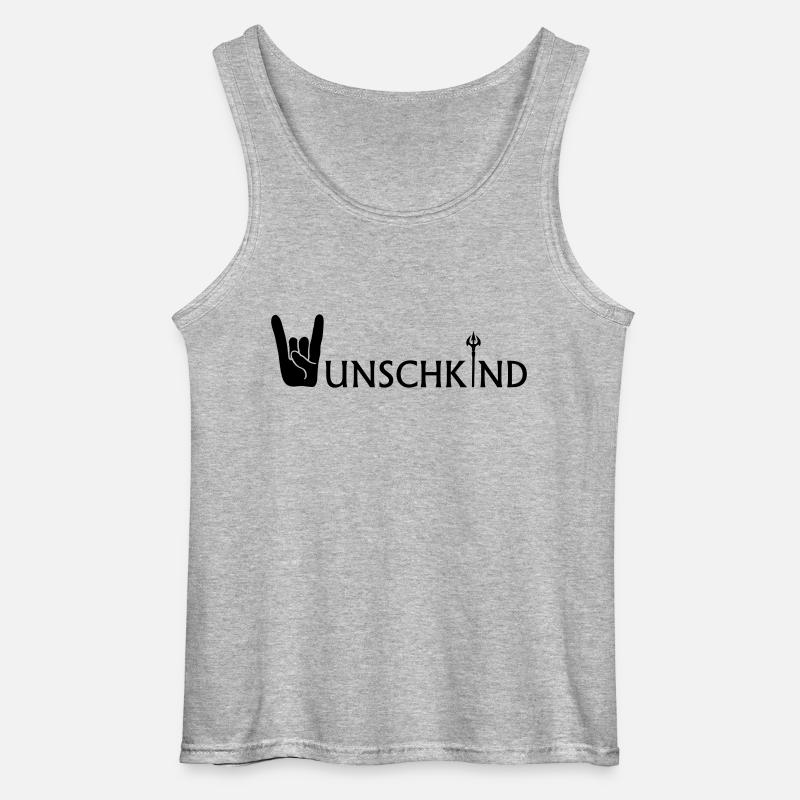 Wunschkind - Gildan Männer Tank Top - Grau meliert