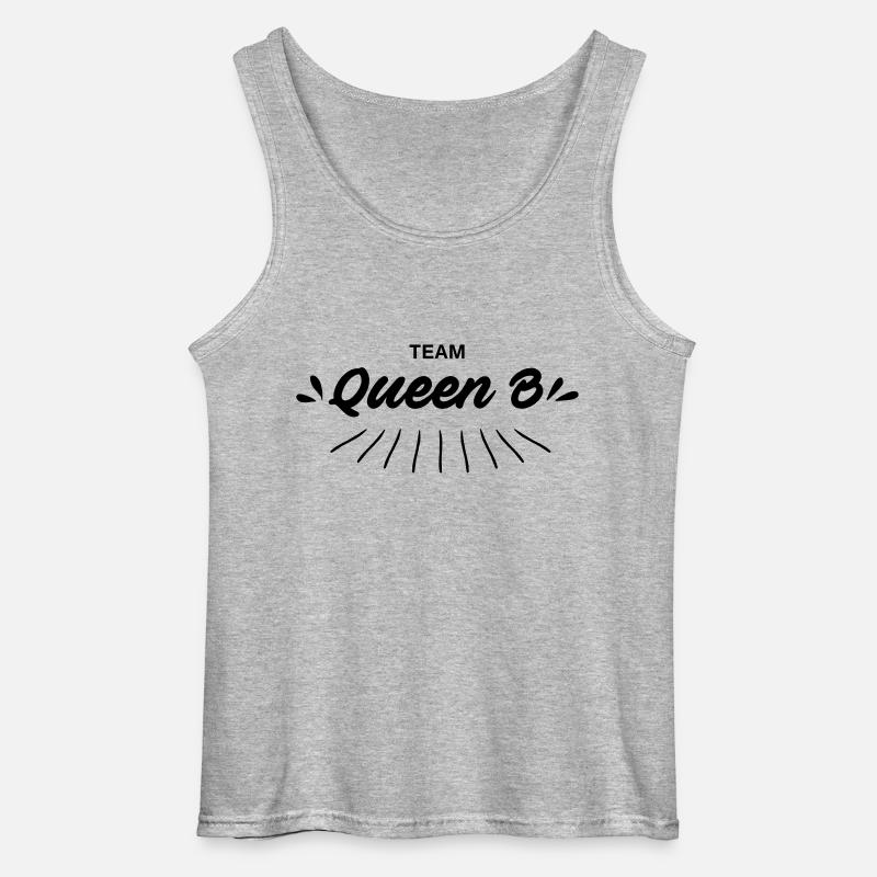 Team Queen B - Gildan Männer Tank Top - Grau meliert