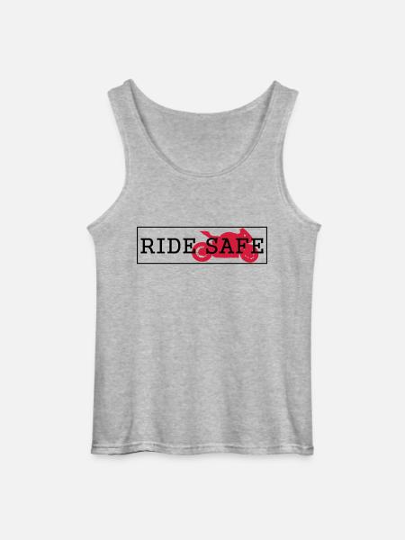 Ride Safe - Gildan Männer Tank Top - Grau meliert
