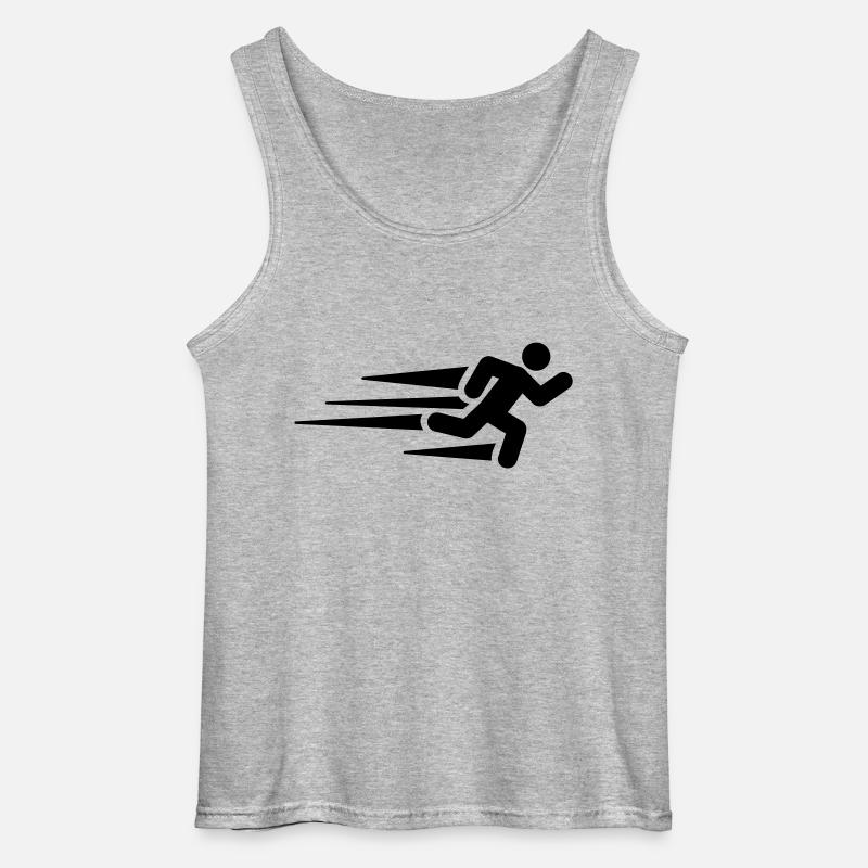 running__man_f1 - Gildan Männer Tank Top - Grau meliert