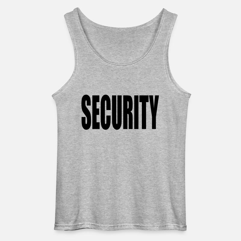 Security Graffiti Logo - Gildan Männer Tank Top - Grau meliert