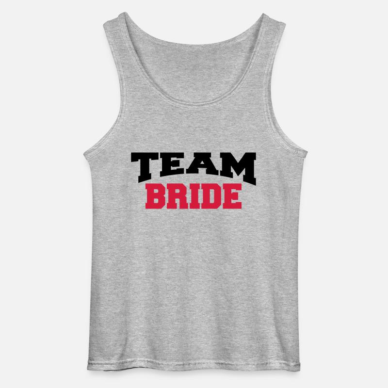 Team Bride - Gildan Männer Tank Top - Grau meliert