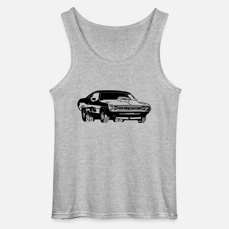 Challenger - Gildan Männer Tank Top - Grau meliert