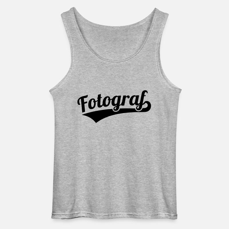 Fotograf - Gildan Männer Tank Top - Grau meliert