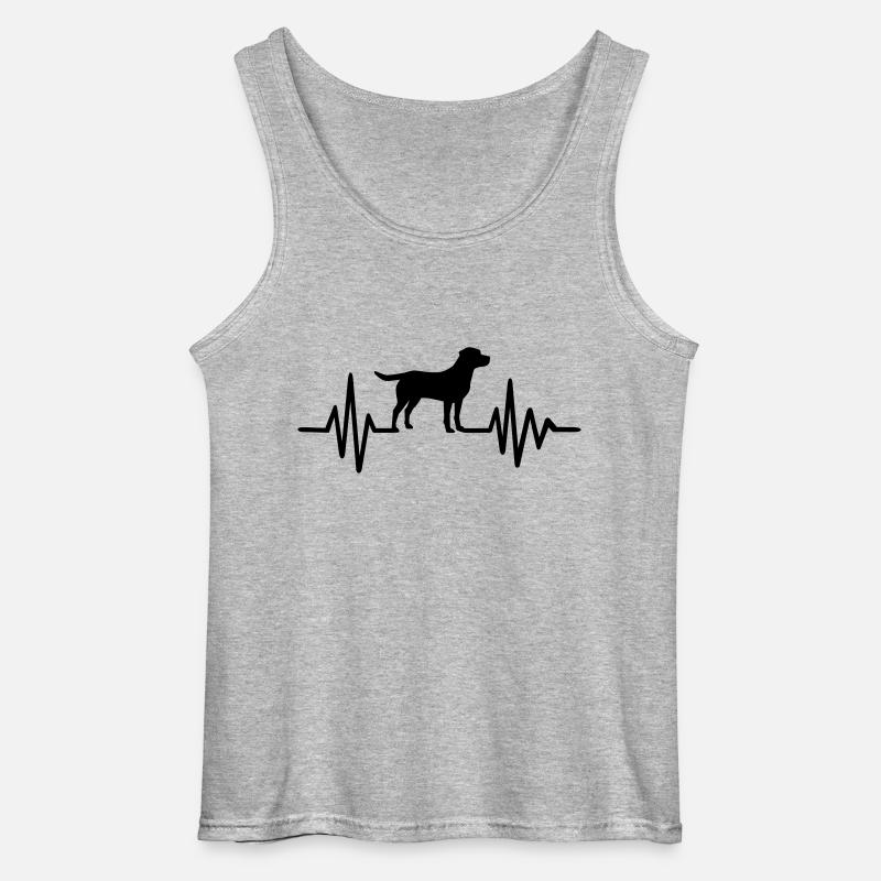 Labrador - Gildan Männer Tank Top - Grau meliert