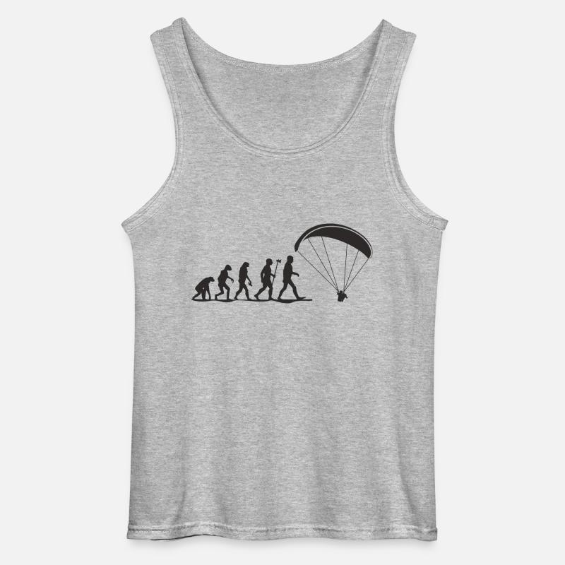 evolution paragliding - Gildan Männer Tank Top - Grau meliert