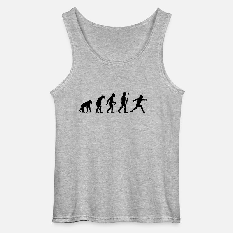 Fencing Evolution - Gildan Männer Tank Top - Grau meliert