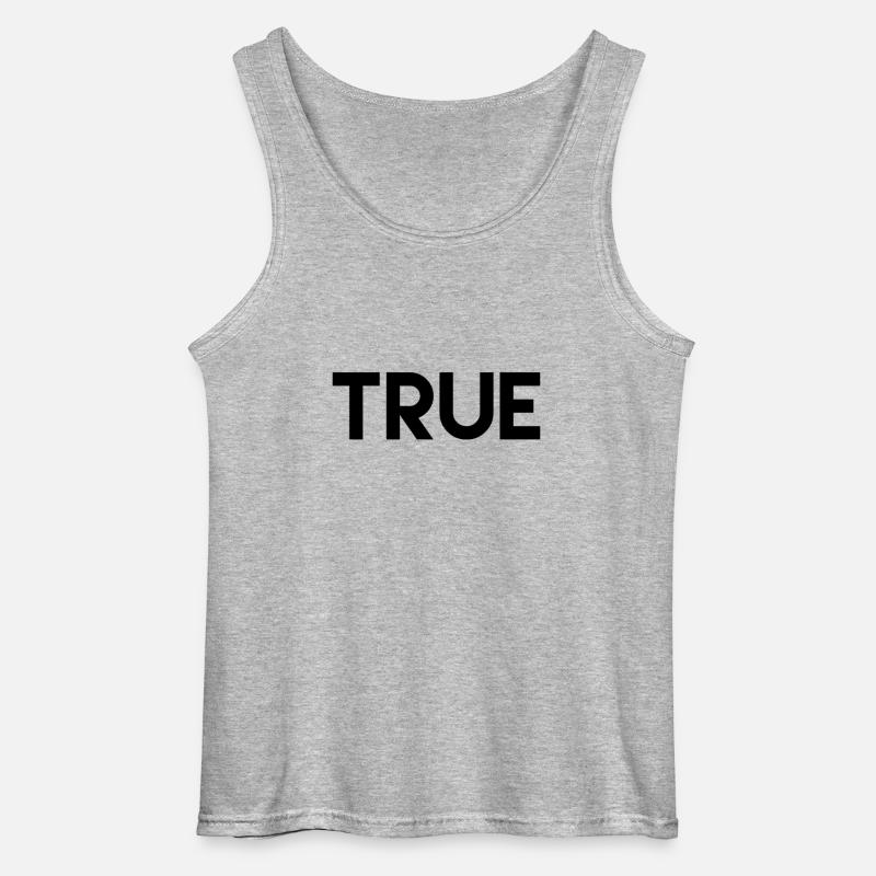 stylisches Design, true - Gildan Männer Tank Top - Grau meliert
